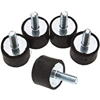 5PCS M8 Soportes de goma Liuer Amortiguador Anti vibración Silentblock Bobinas para Compresores de aire Motores Gasolina…